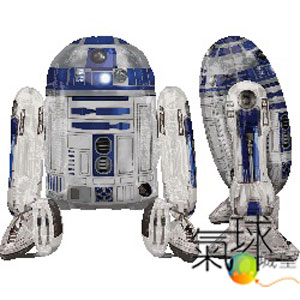 016.124-AWK:站立-星際大戰-R2-D2(迪士尼卡通)約86公分ｘ96公分/含充氦氣1200元