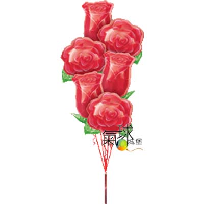 052-紅玫瑰Red Roses球串祝情人節快樂(外送需購滿2000元/外縣市地區另計)