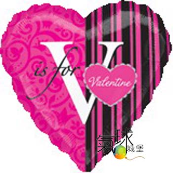 002.511-18"V is for Valentine45公分/充氣140元