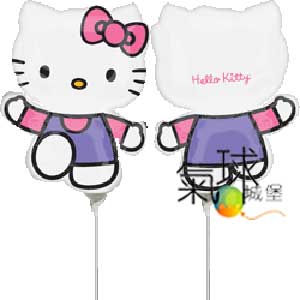 013.293-14"凱蒂貓粉紫衣Hello Kitty Pink & Purple  (2-sided desidn)/如需要充氣(本公司是充氮氣)封口加棒每支70元