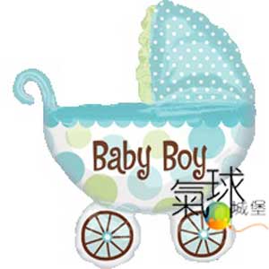 021.270-嬰兒手推車男孩Baby Buggy Boy71公分寬79公分高/充氦氣500元