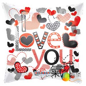 002.542-18吋 I Love You Trendy Hearts(防水&防靜電材質)/充氣140元