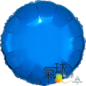 77-18 吋圓型籃色Metallic Blue(一袋兩個價)/充氦氣空飄每顆130元