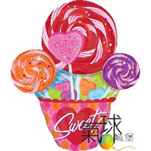 002.538-甜蜜的情人節Sweet Valentine Suckers84公分寬*71公分高/含充氦氣空飄380元*