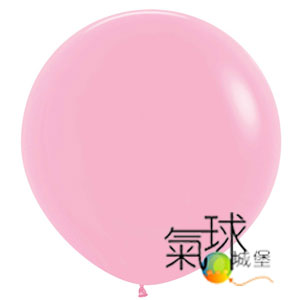 18.009-18吋/45公分圓球粉紅色 Fashion Solid Pink (充氣後形狀比較圓) 每個