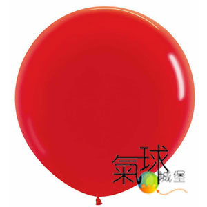 18.015-18吋/45公分圓球紅色 Fashion Solid Red (充氣後形狀比較圓) 每個