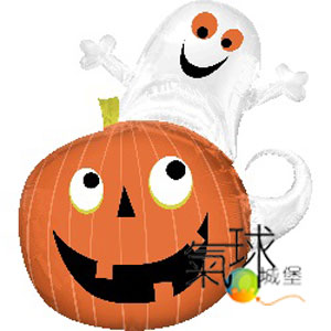 048.358-幽靈南瓜Ghost on Pumpkin66CM寬  78CM高/含充氦氣380元