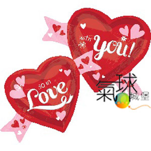 001.453-愛你的心連心In Love With You Hearts"/含充氦氣空飄380元