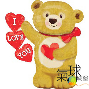 002.452-愛熊心Love Bear Hearts約84公分/含充氦氣空飄400元