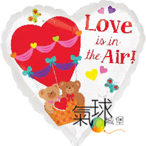 002.456-45公分/18"愛是無所不在Love is in the Air Bears/含充氦氣空飄140元
