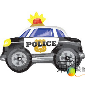 039.187-18"/46cm造型警察車  /充氦氣空飄170元