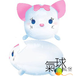 023.330-TSUM TSUM(茲姆茲姆)-瑪莉貓30cm 寬  48cm 高/充氦氣空飄450元