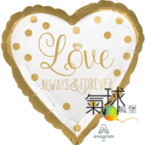 001.200-18"/45公分心形-永遠的LOVE/含充氦氣空飄140元