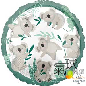 023.302-18"圓形-koala無尾熊/充氦氣空飄180元*