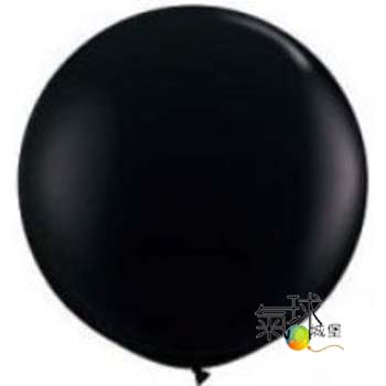 36034-36吋/90公分圓形寶石色黑色Onyx Black 每顆(楊桃瓣形狀)