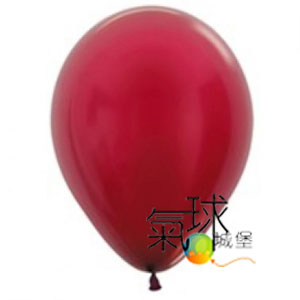12.518-12吋圓球- 珍珠酒紅色Burgundy  (100顆/包) 原廠包裝