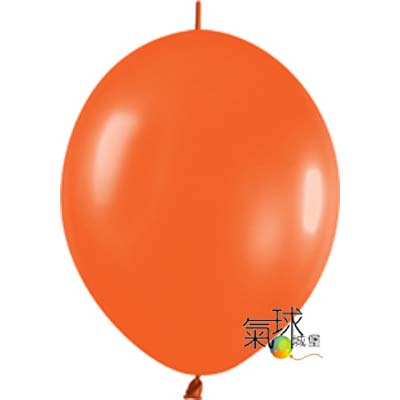 04-12吋 連結球-珍珠 橘色/分裝包每包20顆(最適合DIY免用氦氣)