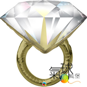 001.143- 37吋/94公分造形-鑽石結婚戒指 /含充氦氣空飄450元