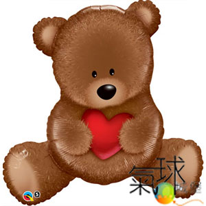 001.298-35"/89公分泰迪熊抱愛的心/含充氦氣空飄450元