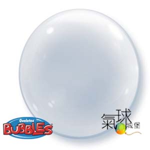 82-24吋/61公分裝飾用透明素面球CLEAR充氦氣380元/室內空飄2至4星期
