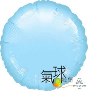 79-18 吋圓型淺藍色Metallic Pearl Pastel Blue(一袋兩個價)/充氦氣空飄每顆130元