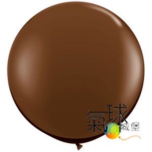 36074-36吋/90公分圓形流行色巧克力棕色Chocolate Brown每顆(楊桃瓣形狀)