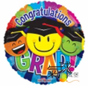 018.190-18吋 Congrats grad 恭賀畢業/充氦氣每顆200元