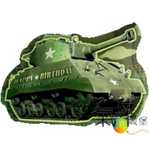 000.495-陸軍坦克車祝你生日快樂Army Tank Birthday66公分寬*48公分高/充氦氣空飄380元