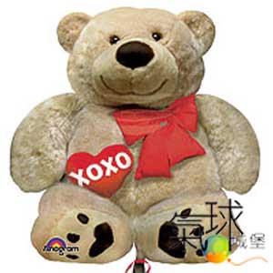 001.205- 可愛的熊Cuddly Bear Love87cm寬*62cm高/含充氦氣空飄390元