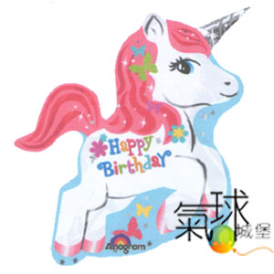 000.325-造型-獨角獸祝生日外樂48公分寬*53公分高/充氦氣空飄400元*
