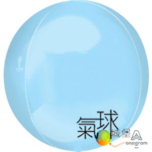054.031-15"立體圓球: 淺藍色38公分寬40公分高/充氦氣空飄390元*(室內可空飄3星期~4星期)/未充氣每個180元