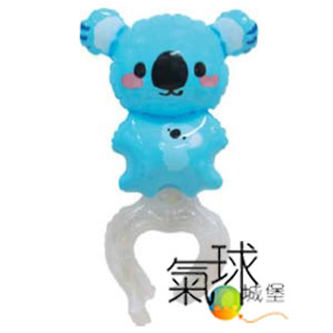 002-小藍無尾熊-日本手腕氣球.充氣後尺寸27公分.用打氣筒充氣.按我看詳細介紹/每顆