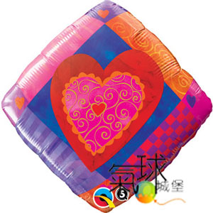 001.181-18"似鑽石模式形-心中心/含充氦氣空飄200元