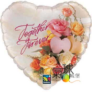 002.522-18"永結同心玫瑰花Together Forever Roses充氦氣空飄160元