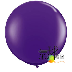36067-36吋/90公分圓形流行色深紫色purple Vioetl每顆(楊桃瓣形狀)