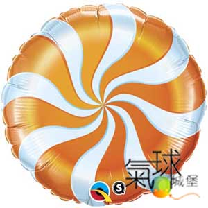 005.99-18"/45公分圓形-橘色糖果/含充氣空飄220元