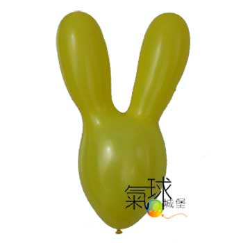 005-皮卡丘造型氣球或叫長耳兔氣球(黃色)未充氣長度19公分100顆/包(按我看造型參考)