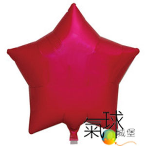 11.1-19"/48公分-紅五角星一級棒-世界上漂浮時間最長的氣球.(ibrex高性能氣體阻隔薄膜製成)讓漂浮時間長達14天以上~28天左右(室內)/充氦氣空飄每顆190元
