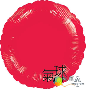 65-18 吋圓型紅色Metallic Red(一袋兩個價)/充氦氣空飄每顆130元